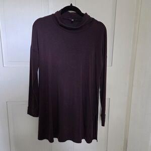 Eileen Fisher Top Purple Long Sleeve Turtleneck Shirt Women's XXS